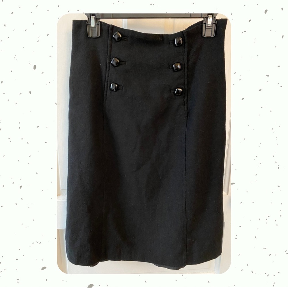 Banana Republic - Black Long Pencil Skirt
